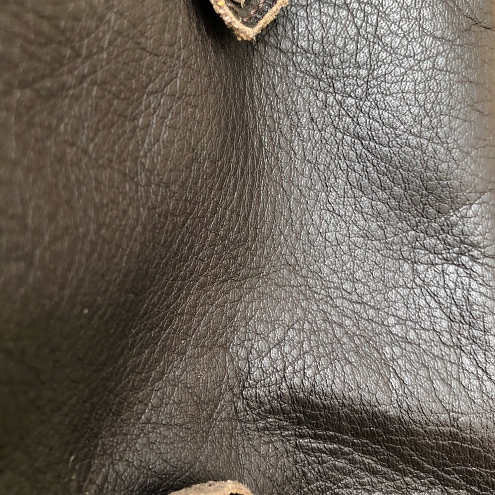 Gustto Spanish Leather Handbag Chocolate/Lime - Picture 7 of 7